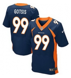 Nike Broncos #99 Adam Gotsis Navy Blue Alternate Mens Stitched NFL New Elite Jersey Nike Broncos #99 Adam Gotsis Navy Blue Alternate Mens Stitched NFL New Elite Jersey