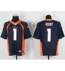 Nike Denver Broncos 1 Brandley Roby Blue Elite NFL Jersey Nike Denver Broncos 1 Brandley Roby Blue Elite NFL Jersey