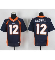 Nike Denver Broncos 12 Andre Caldwell Blue Elite NFL Jersey Nike Denver Broncos 12 Andre Caldwell Blue Elite NFL Jersey