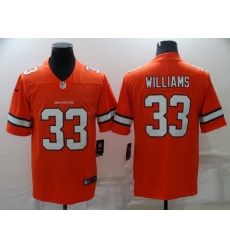 Nike Denver Broncos 33 Javonte Williams Orange Color Rush Limited Jersey Nike Denver Broncos 33 Javonte Williams Orange Color Rush Limited Jersey