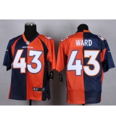 Nike Denver Broncos 43 T.J. Ward blue-orange Elite Splite NFL Jersey Nike Denver Broncos 43 T.J. Ward blue-orange Elite Splite NFL Jersey