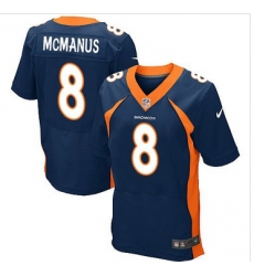 Nike Denver Broncos #8 Brandon McManus Navy Blue Alternate Mens Stitched NFL New Elite Jersey Nike Denver Broncos #8 Brandon McManus Navy Blue Alternate Mens Stitched NFL New Elite Jersey