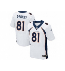 Nike Denver Broncos 81 Owen Daniels white Elite NFL Jersey Nike Denver Broncos 81 Owen Daniels white Elite NFL Jersey