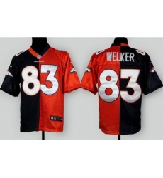 Nike Denver Broncos 83 Wes Welker Orange-Blue Elite Split NFL Jersey Nike Denver Broncos 83 Wes Welker Orange-Blue Elite Split NFL Jersey