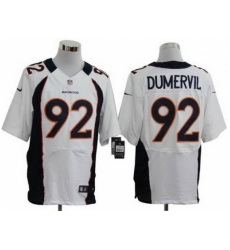 Nike Denver Broncos 92 Elvis Dumervil White Elite NFL Jersey Nike Denver Broncos 92 Elvis Dumervil White Elite NFL Jersey