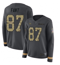Broncos 87 Noah Fant Anthracite Salute to Service Women Stitched Football Limited Therma Long Sleeve Jersey Broncos 87 Noah Fant Anthracite Salute to Service Women Stitched Football Limited Therma Long Sleeve Jersey