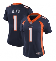 Nike Broncos #1 Marquette King Blue Alternate Womens Stitched NFL Vapor Untouchable Limited Jersey Nike Broncos #1 Marquette King Blue Alternate Womens Stitched NFL Vapor Untouchable Limited Jersey