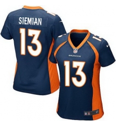 Nike Broncos #13 Trevor Siemian Blue Alternate Womens Stitched NFL New Elite Jersey Nike Broncos #13 Trevor Siemian Blue Alternate Womens Stitched NFL New Elite Jersey
