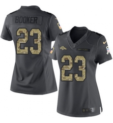 Nike Broncos #23 Devontae Booker Black Womens Stitched NFL Limited 2016 Salute to Service Jersey Nike Broncos #23 Devontae Booker Black Womens Stitched NFL Limited 2016 Salute to Service Jersey