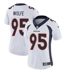 Nike Broncos #95 Derek Wolfe White Womens Stitched NFL Vapor Untouchable Limited Jersey Nike Broncos #95 Derek Wolfe White Womens Stitched NFL Vapor Untouchable Limited Jersey