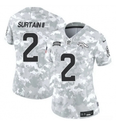Women Denver Broncos 2 Patrick Surtain II 2024 F U S E Arctic Camo Salute To Service Limited Stitched Jersey Women Denver Broncos 2 Patrick Surtain II 2024 F U S E Arctic Camo Salute To Service Limited Stitched Jersey
