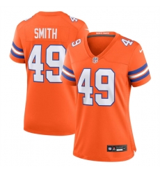 Women Denver Broncos 49 Dennis Smith Orange Mile High Collection 1977 Throwback Stitched Jersey Women Denver Broncos 49 Dennis Smith Orange Mile High Collection 1977 Throwback Stitched Jersey