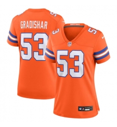 Women Denver Broncos 53 Randy Gradishar Orange Mile High Collection 1977 Throwback Stitched Jersey Women Denver Broncos 53 Randy Gradishar Orange Mile High Collection 1977 Throwback Stitched Jersey
