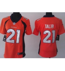 Women Nike Denver Broncos 21 Aqib Talib Orange NFL Jerseys Women Nike Denver Broncos 21 Aqib Talib Orange NFL Jerseys