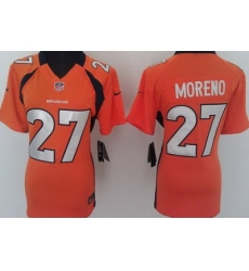 Women Nike Denver Broncos 27# Knowshon Moreno Orange Nike NFL Jerseys Women Nike Denver Broncos 27# Knowshon Moreno Orange Nike NFL Jerseys