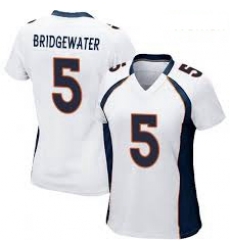 Women Nike Denver Broncos 5 Teddy Bridgewater White Vapor Untouchable Limited Jersey Women Nike Denver Broncos 5 Teddy Bridgewater White Vapor Untouchable Limited Jersey