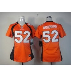 Women Nike Denver Broncos #52 Wesley Woodyard Orange Jerseys Women Nike Denver Broncos #52 Wesley Woodyard Orange Jerseys