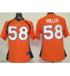 Women Nike Denver Broncos 58 Miller Orange Nike NFL Jerseys Women Nike Denver Broncos 58 Miller Orange Nike NFL Jerseys
