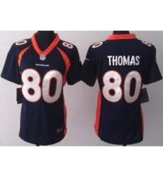 Women Nike Denver Broncos 80 Julius Thomas Blue Jerseys 2013 Women Nike Denver Broncos 80 Julius Thomas Blue Jerseys 2013