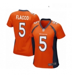 Womens Denver Broncos 5 Joe Flacco Game Orange Team Color Football Jersey Womens Denver Broncos 5 Joe Flacco Game Orange Team Color Football Jersey