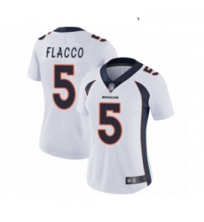 Womens Denver Broncos 5 Joe Flacco White Vapor Untouchable Limited Player Football Jersey Womens Denver Broncos 5 Joe Flacco White Vapor Untouchable Limited Player Football Jersey