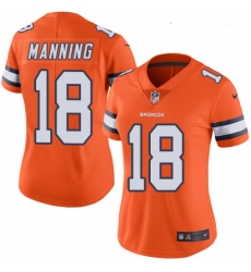 Womens Nike Denver Broncos 18 Peyton Manning Elite Orange Rush Vapor Untouchable NFL Jersey Womens Nike Denver Broncos 18 Peyton Manning Elite Orange Rush Vapor Untouchable NFL Jersey