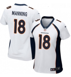 Womens Nike Denver Broncos 18 Peyton Manning Game White NFL Jersey Womens Nike Denver Broncos 18 Peyton Manning Game White NFL Jersey