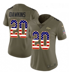 Womens Nike Denver Broncos 20 Brian Dawkins Limited OliveUSA Flag 2017 Salute to Service NFL Jersey Womens Nike Denver Broncos 20 Brian Dawkins Limited OliveUSA Flag 2017 Salute to Service NFL Jersey