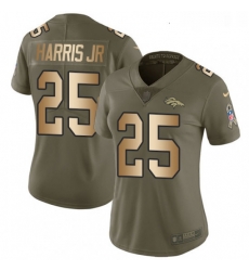 Womens Nike Denver Broncos 25 Chris Harris Jr Limited OliveGold 2017 Salute to Service NFL Jersey Womens Nike Denver Broncos 25 Chris Harris Jr Limited OliveGold 2017 Salute to Service NFL Jersey