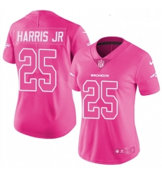 Womens Nike Denver Broncos 25 Chris Harris Jr Limited Pink Rush Fashion NFL Jersey Womens Nike Denver Broncos 25 Chris Harris Jr Limited Pink Rush Fashion NFL Jersey