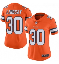Womens Nike Denver Broncos 30 Phillip Lindsay Limited Orange Rush Vapor Untouchable NFL Jersey Womens Nike Denver Broncos 30 Phillip Lindsay Limited Orange Rush Vapor Untouchable NFL Jersey