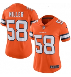 Womens Nike Denver Broncos 58 Von Miller Limited Orange Rush Vapor Untouchable NFL Jersey Womens Nike Denver Broncos 58 Von Miller Limited Orange Rush Vapor Untouchable NFL Jersey