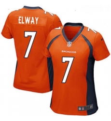 Womens Nike Denver Broncos 7 John Elway Game Orange Team Color NFL Jersey Womens Nike Denver Broncos 7 John Elway Game Orange Team Color NFL Jersey