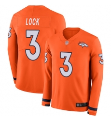 Broncos 3 Drew Lock Orange Team Color Youth Stitched Football Limited Therma Long Sleeve Jersey Broncos 3 Drew Lock Orange Team Color Youth Stitched Football Limited Therma Long Sleeve Jersey
