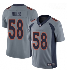 Broncos #58 Von Miller Gray Youth Stitched Football Limited Inverted Legend Jersey Broncos #58 Von Miller Gray Youth Stitched Football Limited Inverted Legend Jersey