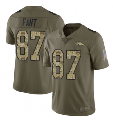 Broncos 87 Noah Fant Olive Camo Youth Stitched Football Limited 2017 Salute to Service Jersey Broncos 87 Noah Fant Olive Camo Youth Stitched Football Limited 2017 Salute to Service Jersey