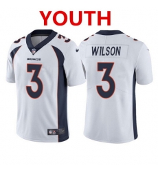 Youth Denver Broncos 3 Russell Wilson White Vapor Untouchable Limited Stitched Jersey Youth Denver Broncos 3 Russell Wilson White Vapor Untouchable Limited Stitched Jersey