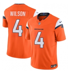 Youth Denver Broncos 4 Zach Wilson Orange 2024 F U S E Vapor Limited Stitched Football Jersey Youth Denver Broncos 4 Zach Wilson Orange 2024 F U S E Vapor Limited Stitched Football Jersey