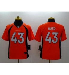 Youth Nike Denver Broncos #43 T.J. Ward Orange Team Color Stitched NFL New Limited Jersey Youth Nike Denver Broncos #43 T.J. Ward Orange Team Color Stitched NFL New Limited Jersey