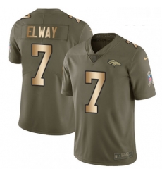 Youth Nike Denver Broncos 7 John Elway Limited OliveGold 2017 Salute to Service NFL Jersey Youth Nike Denver Broncos 7 John Elway Limited OliveGold 2017 Salute to Service NFL Jersey