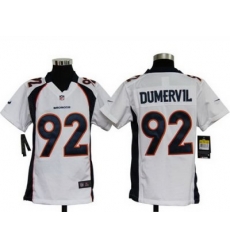 Youth Nike Denver Broncos 92# Elvis Dumervil Game White Color Jersey Youth Nike Denver Broncos 92# Elvis Dumervil Game White Color Jersey