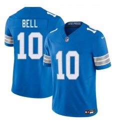 Men Detroit Lions 10 Ronnie Bell Blue 2025 F U S E Vapor Limited Stitched Jersey Men Detroit Lions 10 Ronnie Bell Blue 2025 F U S E Vapor Limited Stitched Jersey