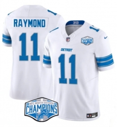 Men Detroit Lions 11 Kalif Raymond White 2024 NFC North Champions F U S E Vapor Limited Stitched Jersey Men Detroit Lions 11 Kalif Raymond White 2024 NFC North Champions F U S E Vapor Limited Stitched Jersey