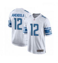 Men Detroit Lions 12 Danny Amendola Game White Football Jersey Men Detroit Lions 12 Danny Amendola Game White Football Jersey