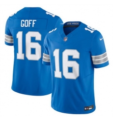 Men Detroit Lions 16 Jared Goff Blue 2024 F U S E Vapor Limited Stitched Jersey Men Detroit Lions 16 Jared Goff Blue 2024 F U S E Vapor Limited Stitched Jersey