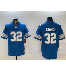 Men Detroit Lions 32 Brian Branch Blue 2024 F U S E Vapor Limited Stitched Jersey Men Detroit Lions 32 Brian Branch Blue 2024 F U S E Vapor Limited Stitched Jersey