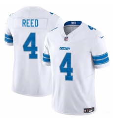 Men Detroit Lions 4 D J Reed White 2025 F U S E Vapor Limited Stitched Jersey Men Detroit Lions 4 D J Reed White 2025 F U S E Vapor Limited Stitched Jersey