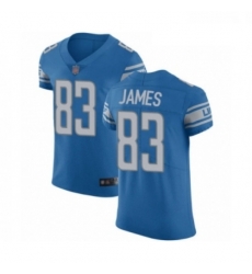 Men Detroit Lions 83 Jesse James Blue Team Color Vapor Untouchable Elite Player Football Jersey Men Detroit Lions 83 Jesse James Blue Team Color Vapor Untouchable Elite Player Football Jersey