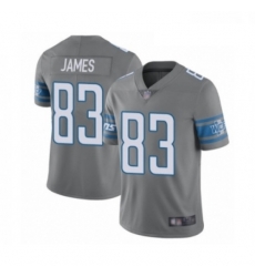 Men Detroit Lions 83 Jesse James Limited Steel Rush Vapor Untouchable Football Jersey Men Detroit Lions 83 Jesse James Limited Steel Rush Vapor Untouchable Football Jersey