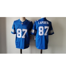 Men Detroit Lions 87 Sam LaPorta Blue 2024 F U S E Vapor Limited Stitched Jersey Men Detroit Lions 87 Sam LaPorta Blue 2024 F U S E Vapor Limited Stitched Jersey